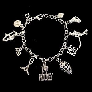 Hockey Charm Bracelet
